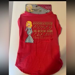 Dolly Parton Doggy Parton "it’s Costs A lot Of Money”T-shirt for Dogs Size m